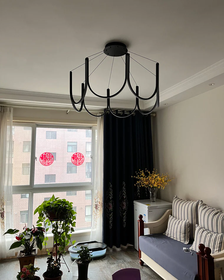 WOMO Minimal U-shaped Round chandelier-WM2143 - Image 25