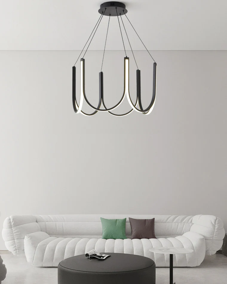 WOMO Minimal U-shaped Round chandelier-WM2143 - Image 3