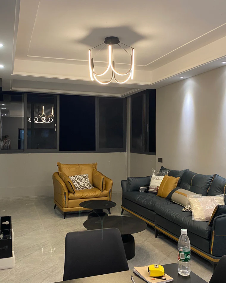 WOMO Minimal U-shaped Round chandelier-WM2143 - Image 31