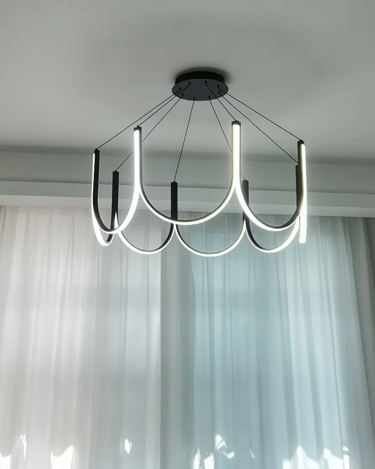 WOMO Minimal U-shaped Round chandelier-WM2143 - Image 32