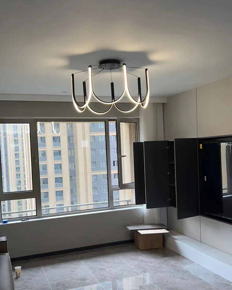 WOMO Minimal U-shaped Round chandelier-WM2143 - Image 35