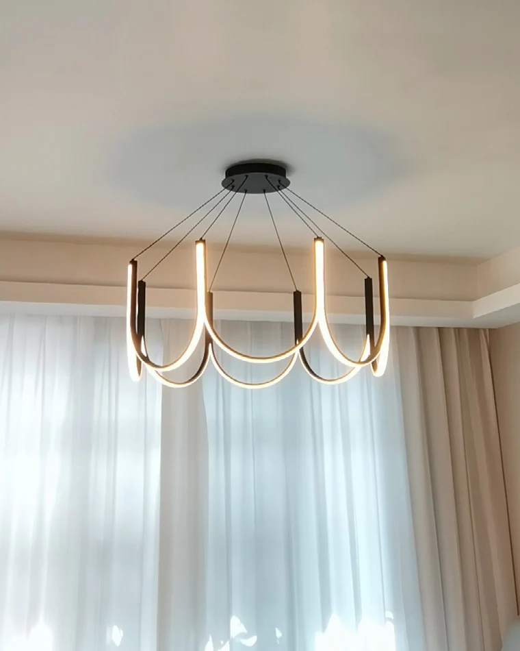 WOMO Minimal U-shaped Round chandelier-WM2143 - Image 36