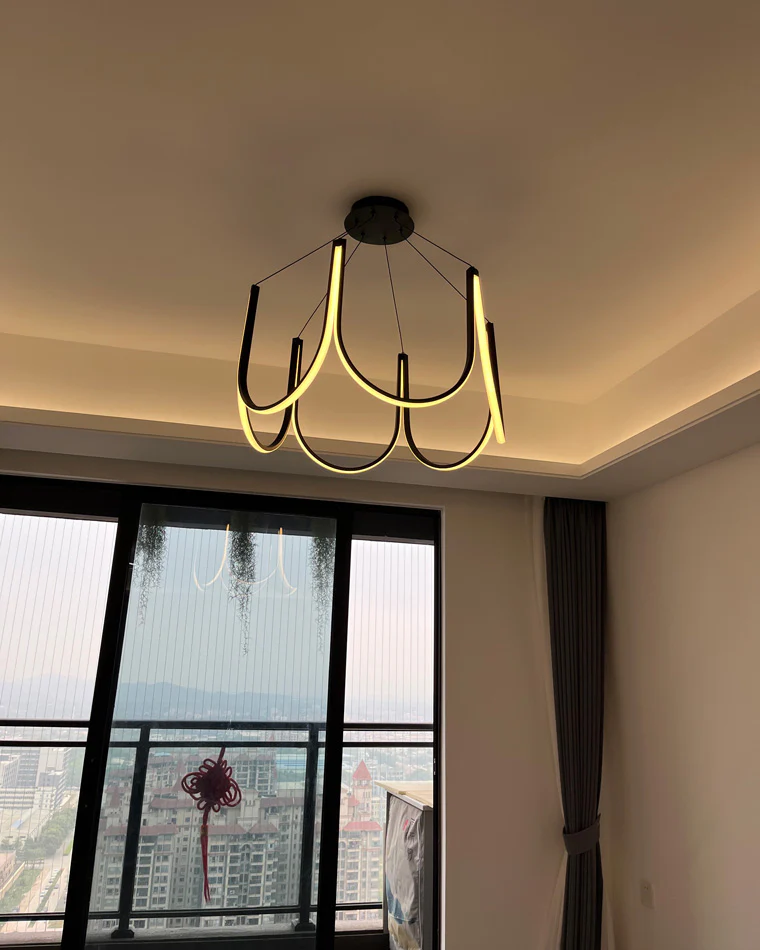 WOMO Minimal U-shaped Round chandelier-WM2143 - Image 37
