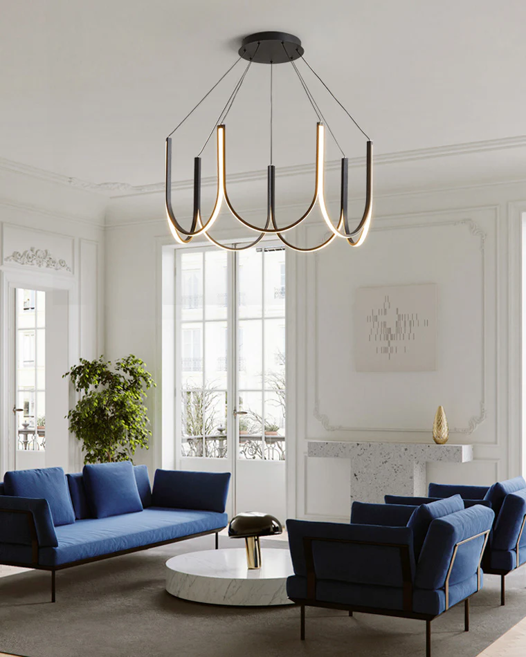 WOMO Minimal U-shaped Round chandelier-WM2143 - Image 5