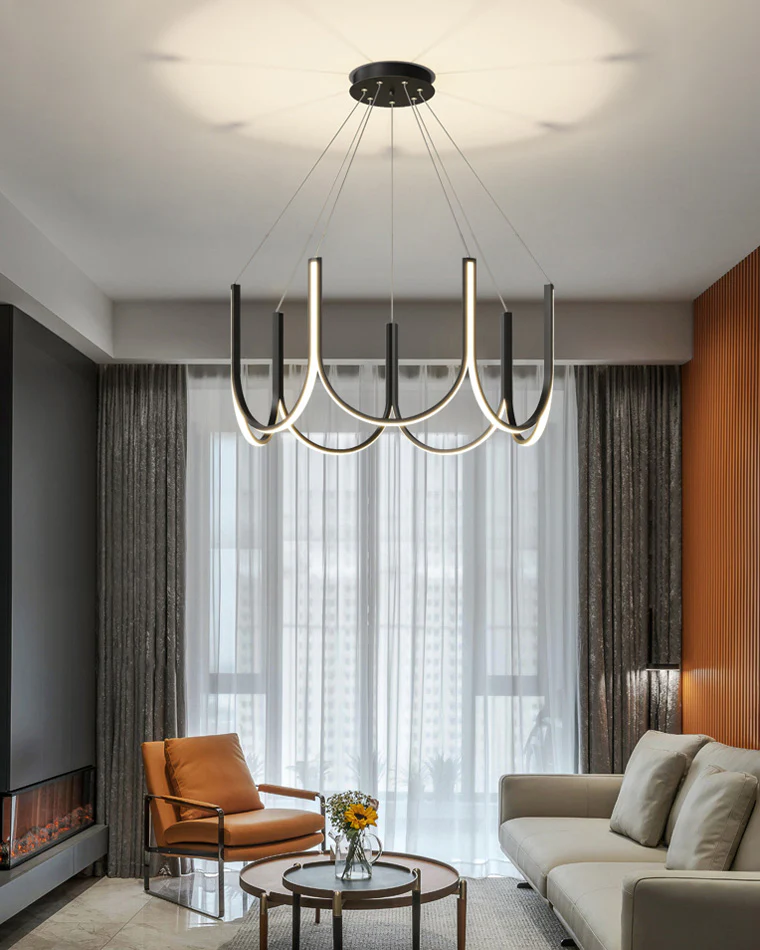 WOMO Minimal U-shaped Round chandelier-WM2143 - Image 7