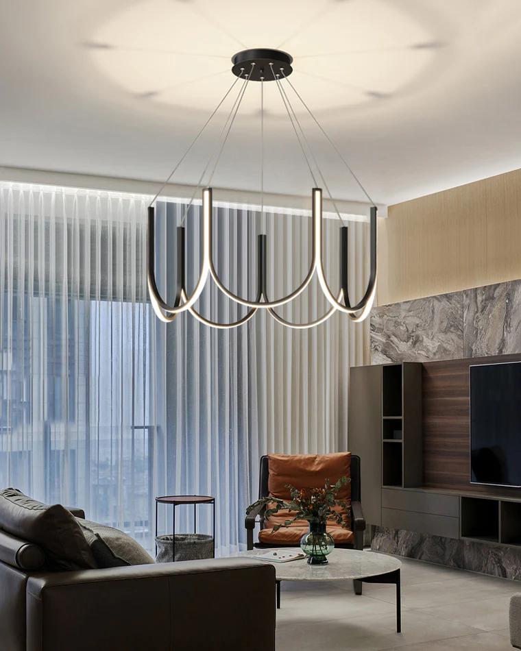 WOMO Minimal U-shaped Round chandelier-WM2143 - Image 8