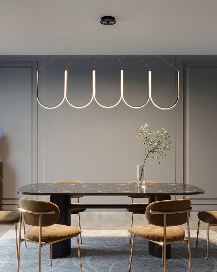 WOMO Minimal U-shaped Round chandelier-WM2143 - Image 9