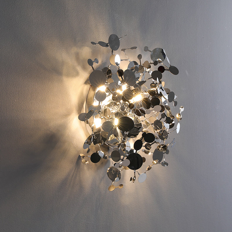 WOMO Unique Gold Leaf Wall Sconce-WM6155 - Image 3