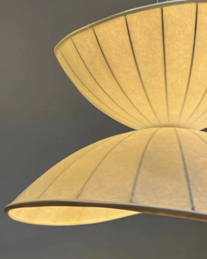 WOMO Unique Japandi Silk Pendant Light-WM2961 - Image 8