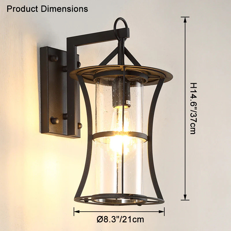 WOMO Vintage Outdoor Wall Lantern-WM9212 - Image 12