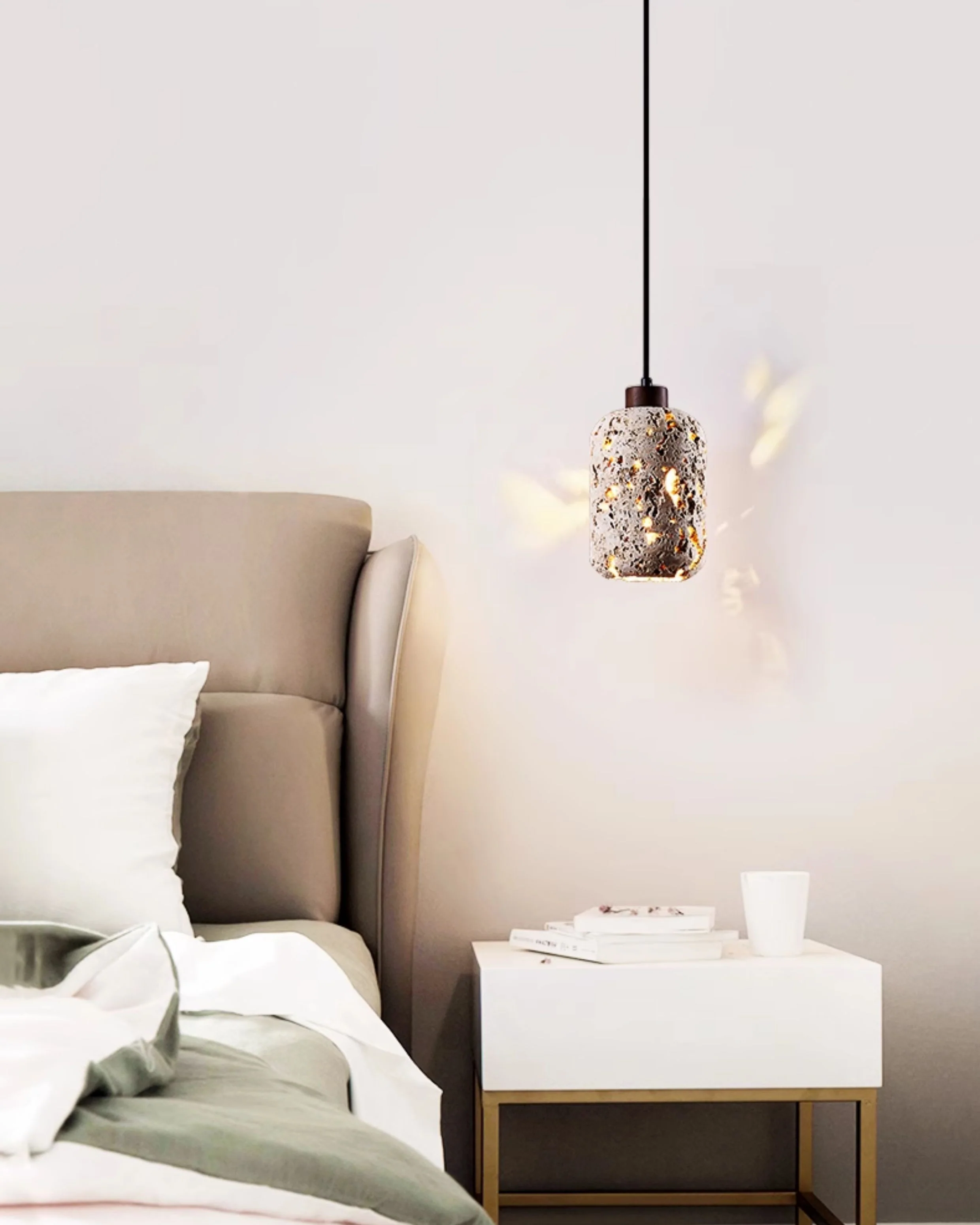 WOMO Wabi Sabi Travertine Pendant Light-WM3060 - Image 3