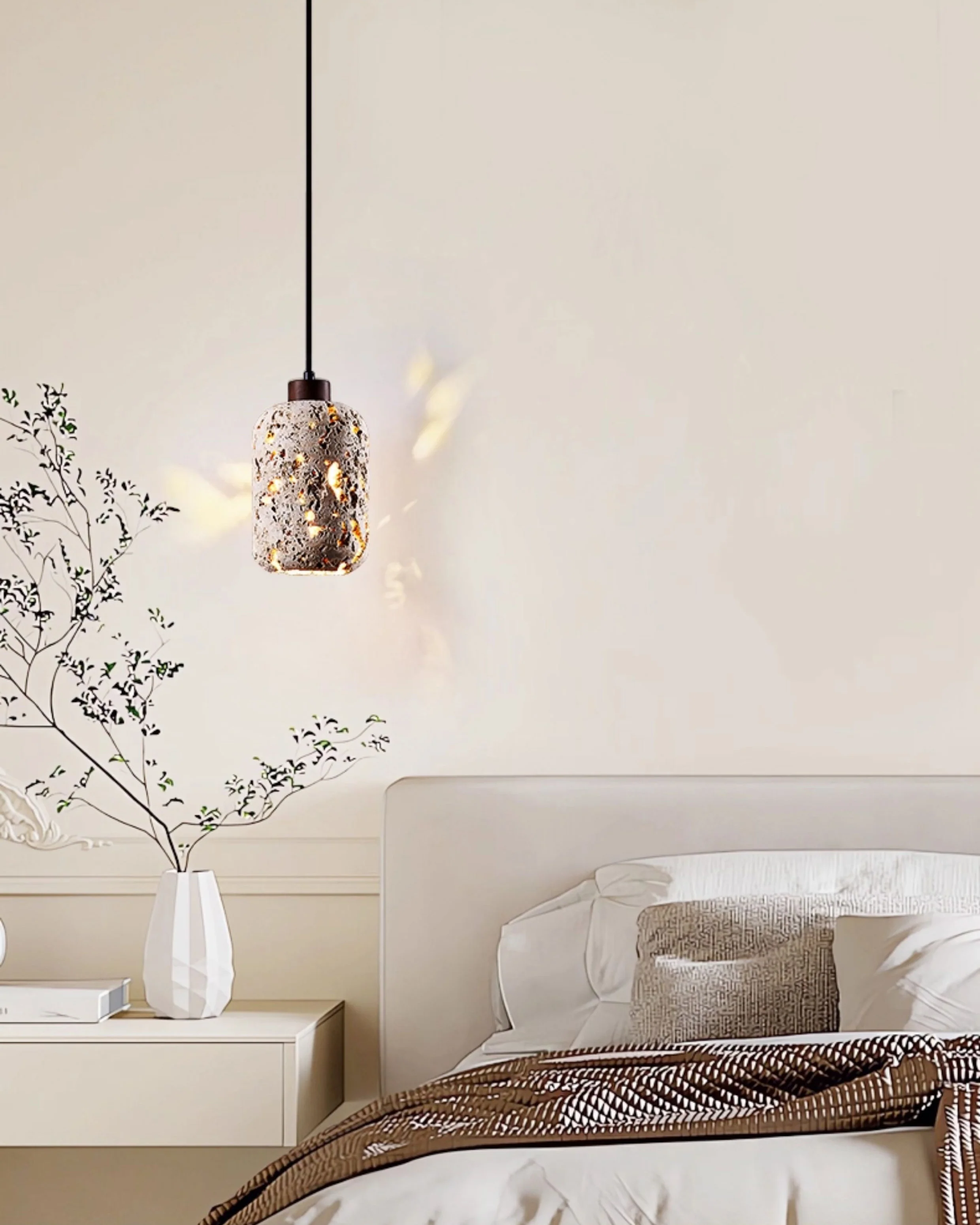 WOMO Wabi Sabi Travertine Pendant Light-WM3060 - Image 6