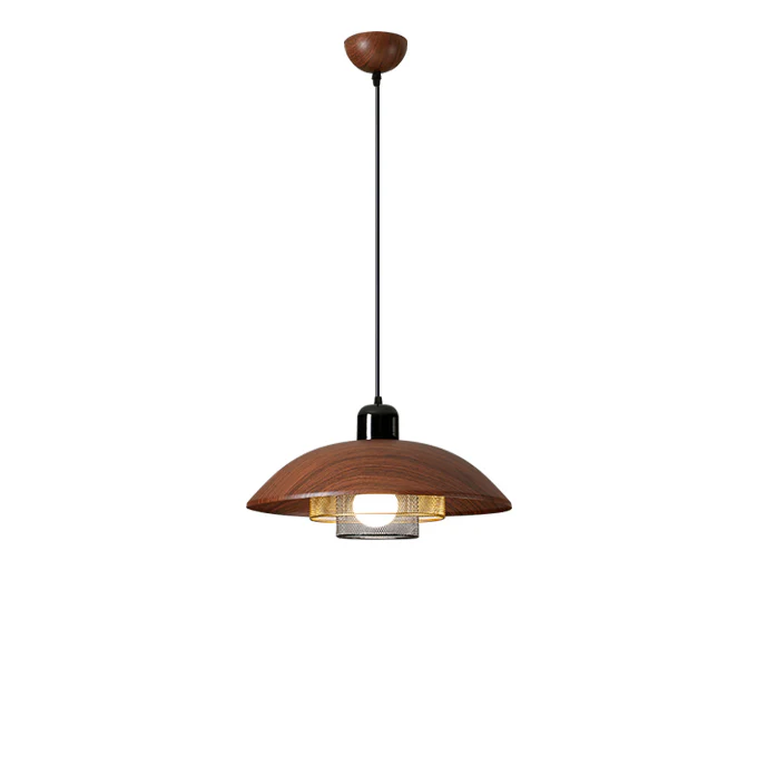 WOMO Walnut Dome Pendant Light-WM2983 - Image 8