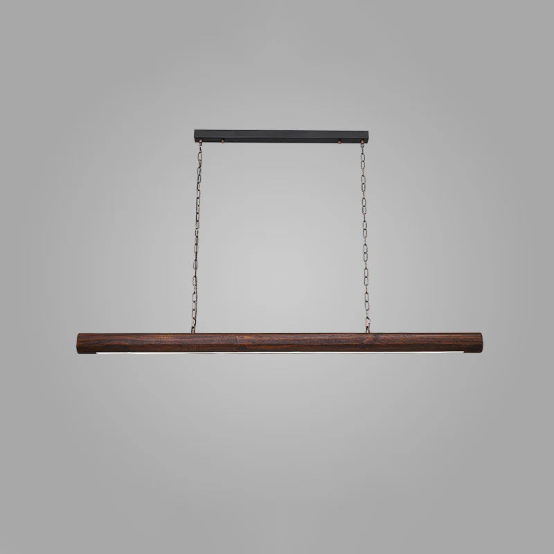 WOMO Walnut Linear Led Pendant Light-WM2521 - Image 15