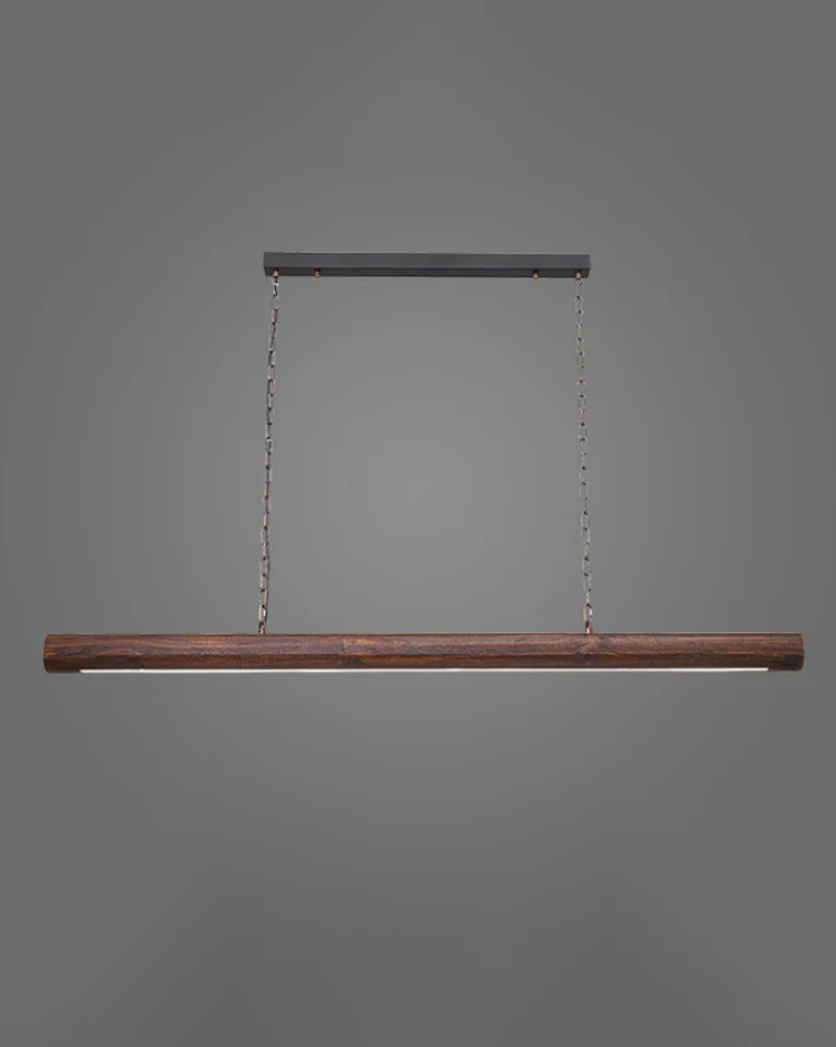 WOMO Walnut Linear Led Pendant Light-WM2521 - Image 19