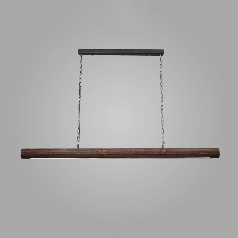 WOMO Walnut Linear Led Pendant Light-WM2521 - Image 6