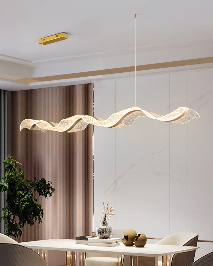 WOMO Wave Ribbon Acrylic Chandelier-WM2596 - Image 10