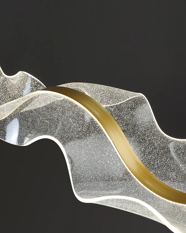 WOMO Wave Ribbon Acrylic Chandelier-WM2596 - Image 12
