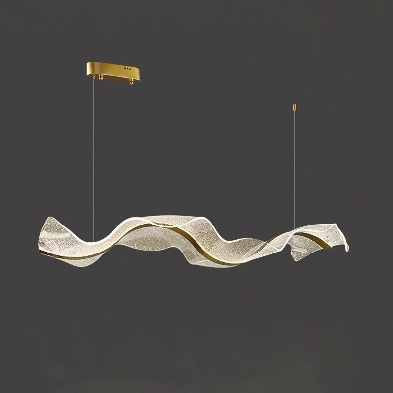 WOMO Wave Ribbon Acrylic Chandelier-WM2596 - Image 14
