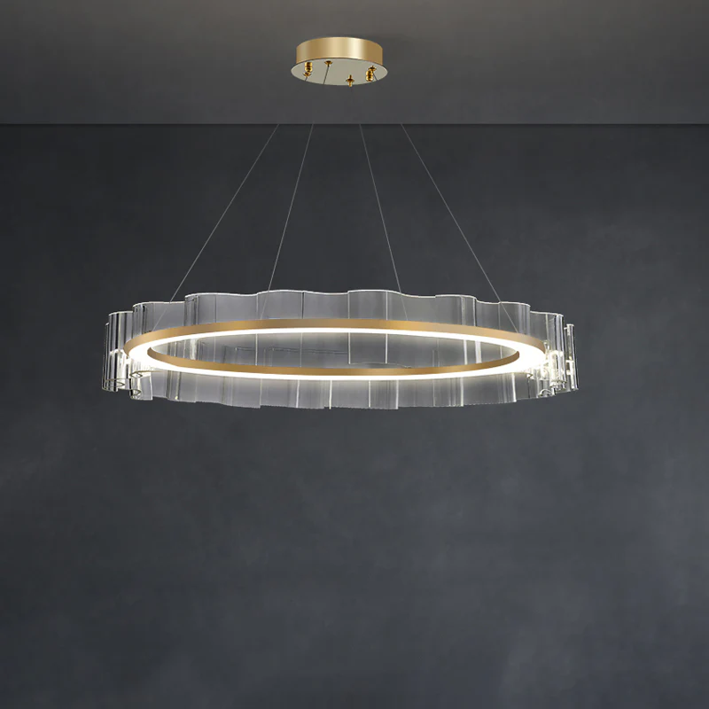 WOMO Acrylic Ring Led Chandelier-WM2604 - Image 11