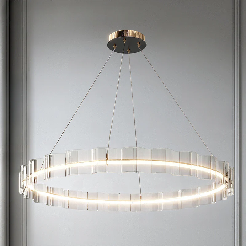 WOMO Acrylic Ring Led Chandelier-WM2604 - Image 15