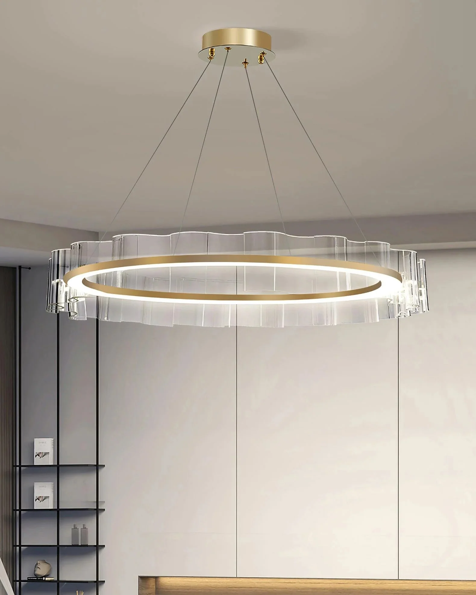 WOMO Acrylic Ring Led Chandelier-WM2604 - Image 5