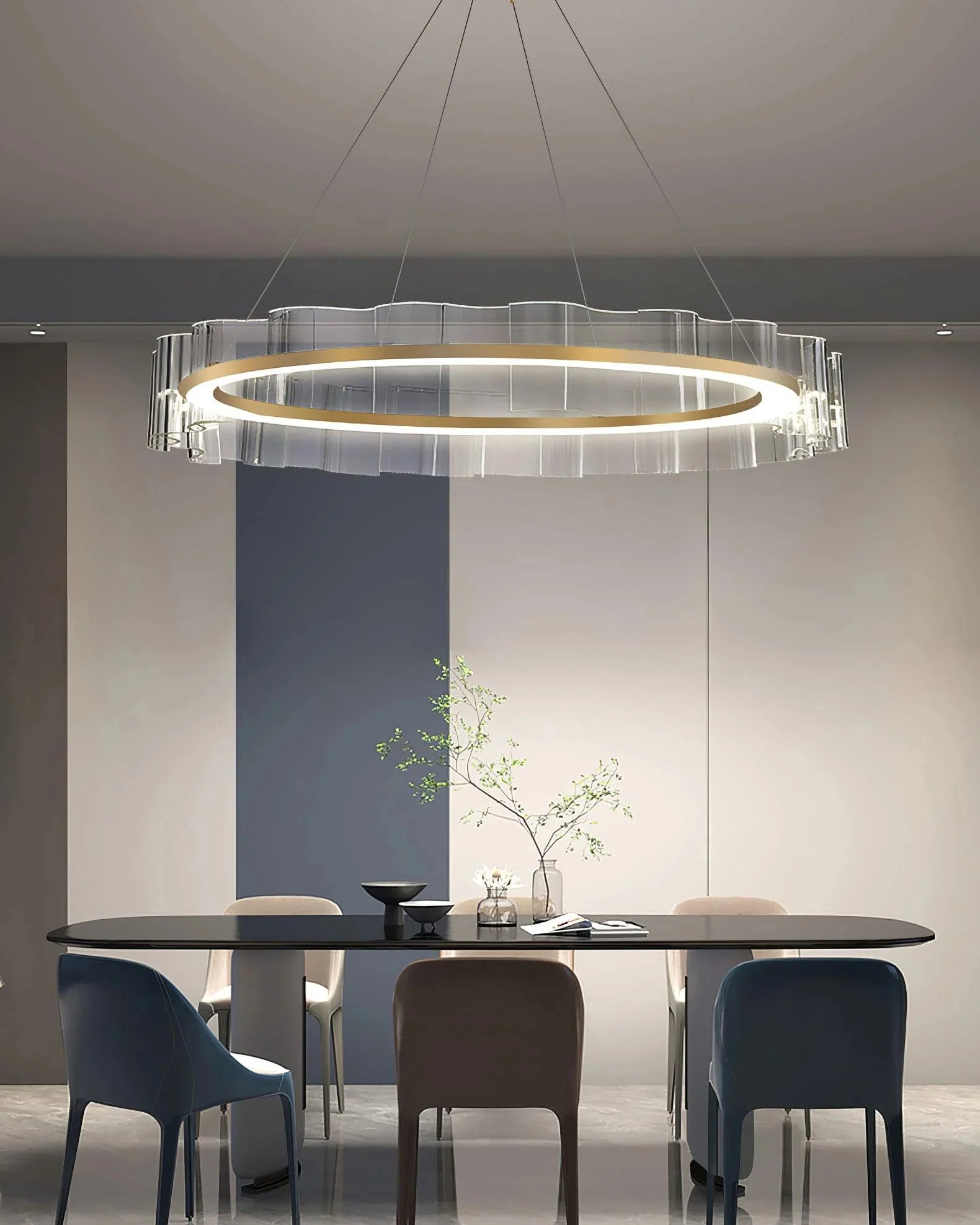 WOMO Acrylic Ring Led Chandelier-WM2604 - Image 6