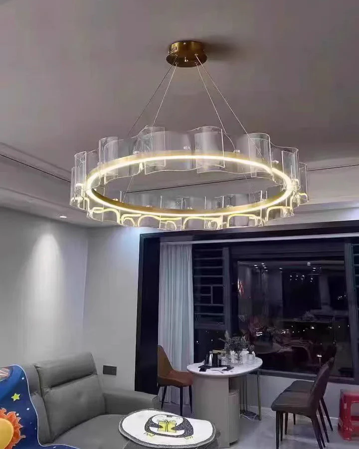 WOMO Acrylic Ring Led Chandelier-WM2604 - Image 8