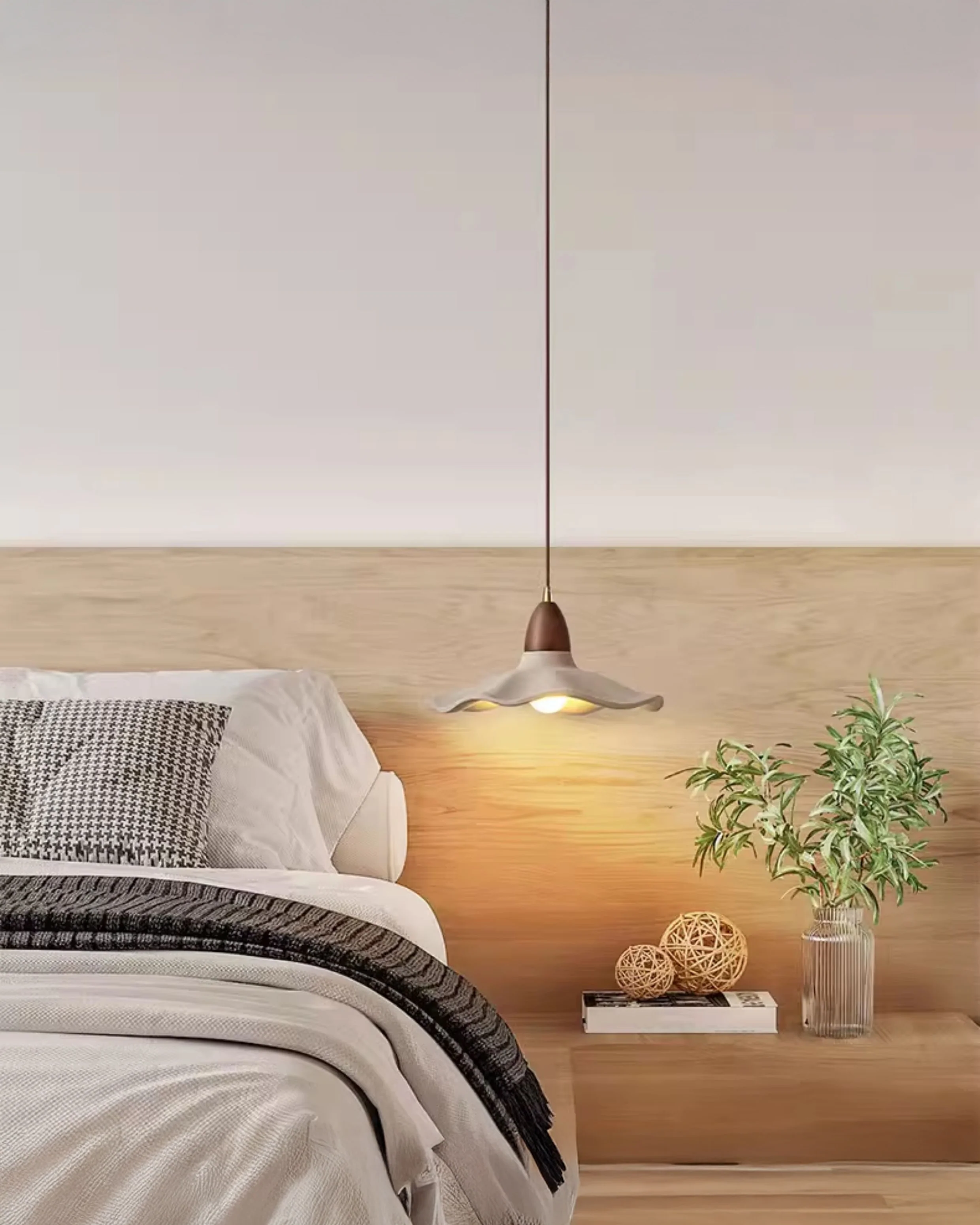 WOMO Wavy Concrete Pendant Light-WM3093 - Image 2