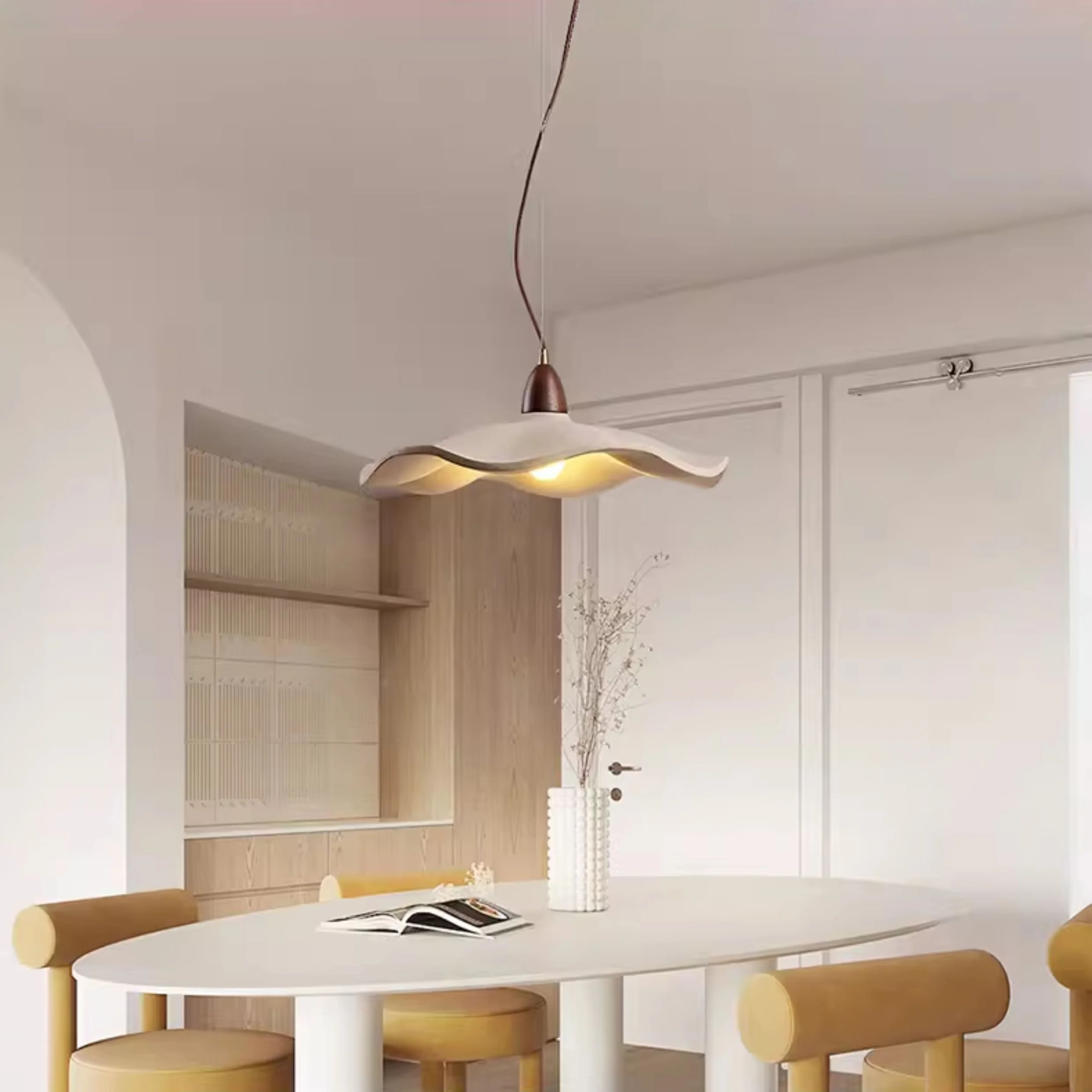WOMO Wavy Concrete Pendant Light-WM3093 - Image 4