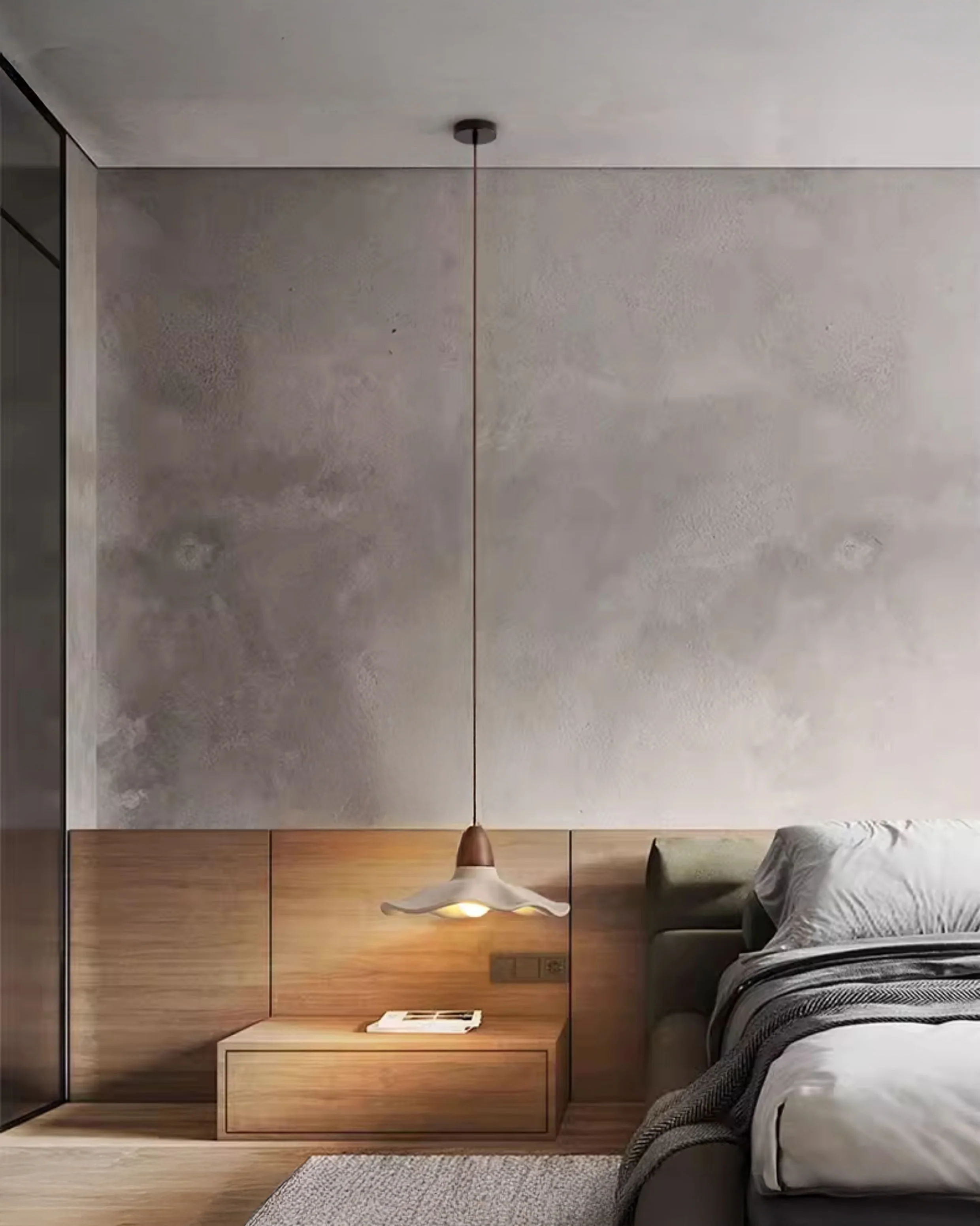 WOMO Wavy Concrete Pendant Light-WM3093 - Image 6