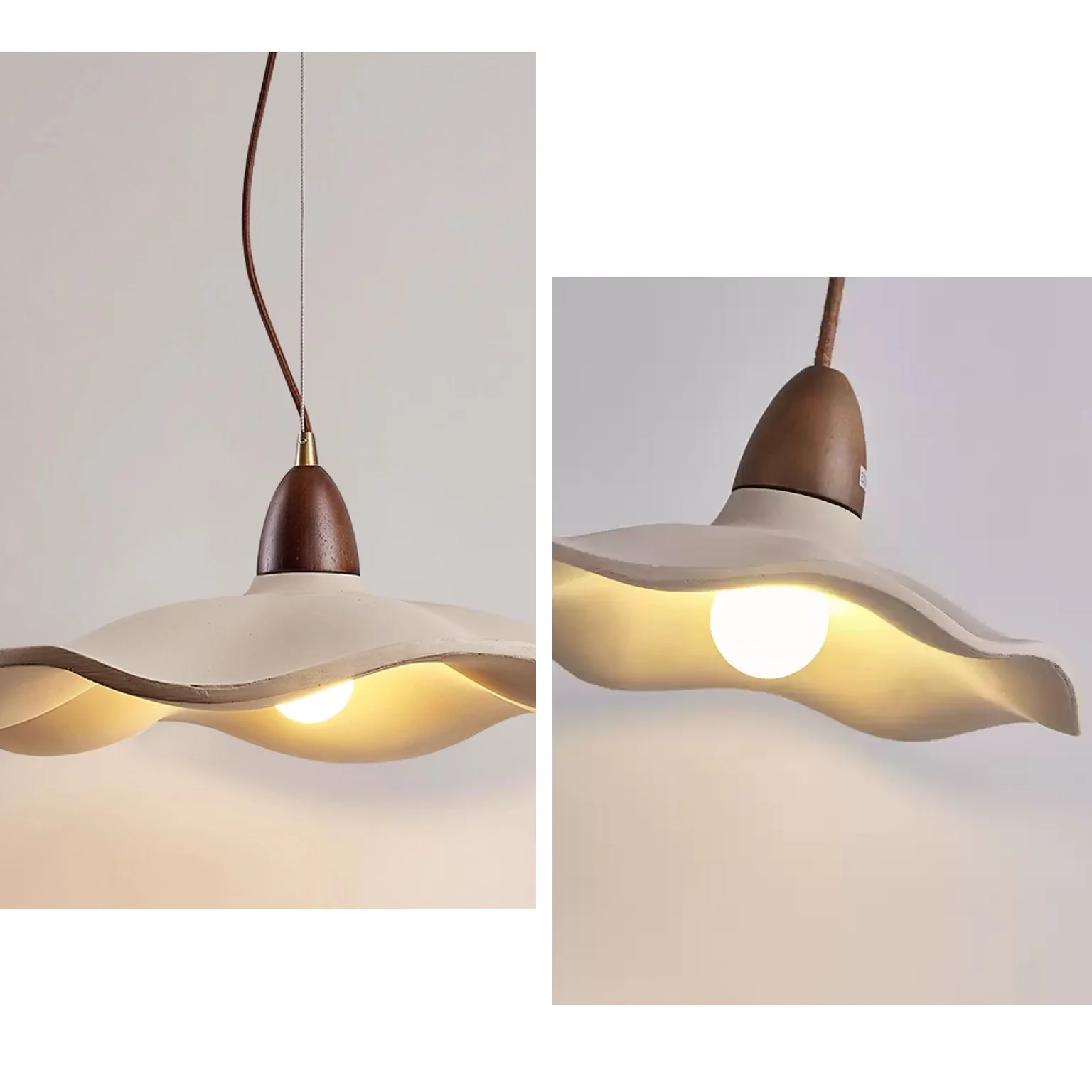 WOMO Wavy Concrete Pendant Light-WM3093 - Image 8