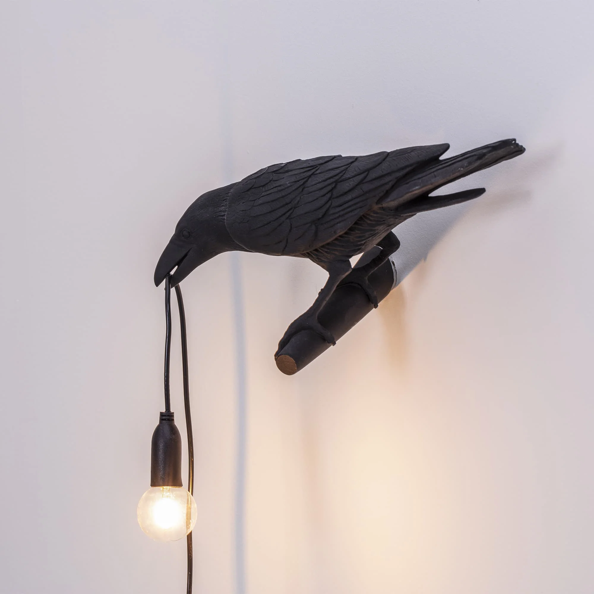 WOMO White/Black Bird Wall Sconce-WM6113 - Image 3