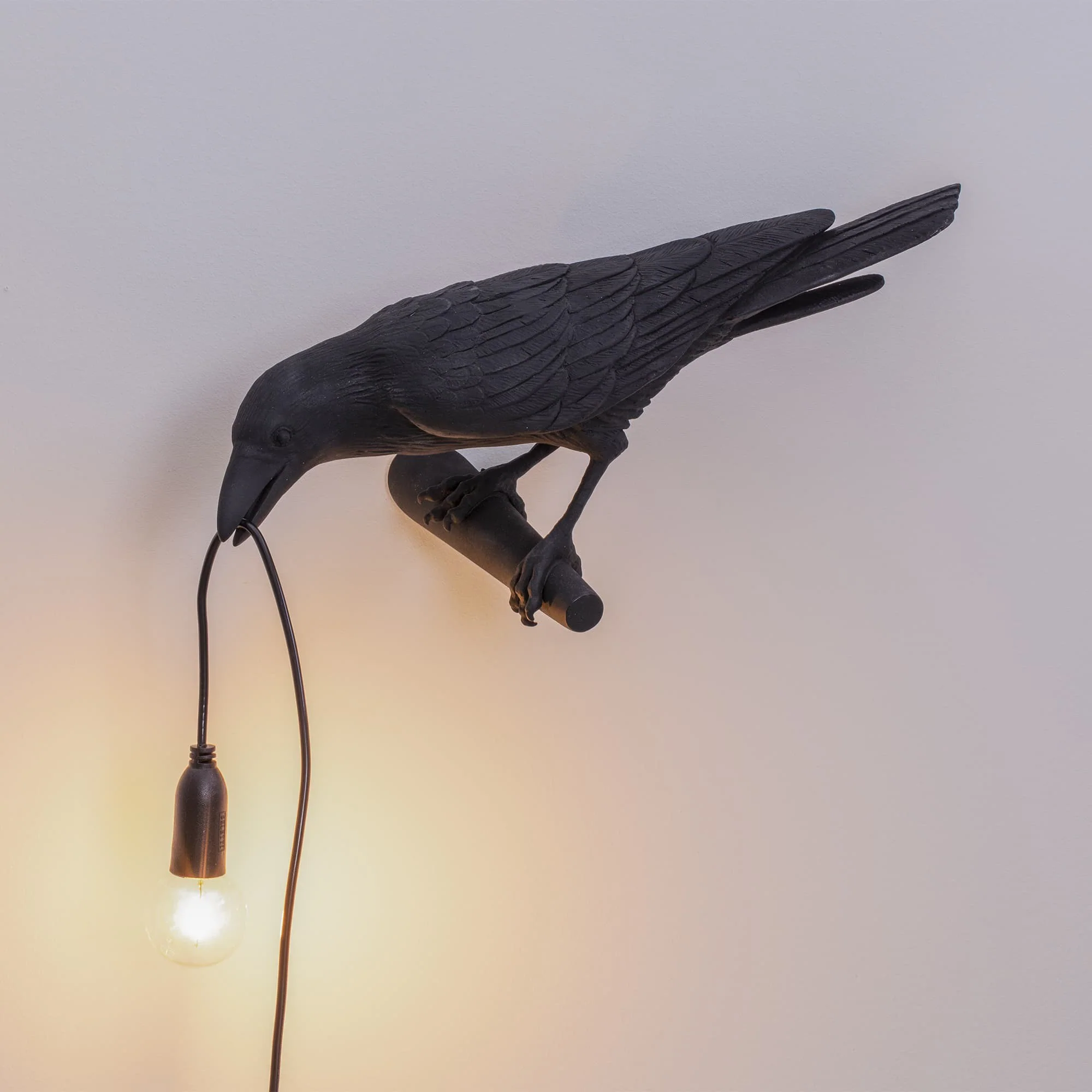 WOMO White/Black Bird Wall Sconce-WM6113 - Image 8