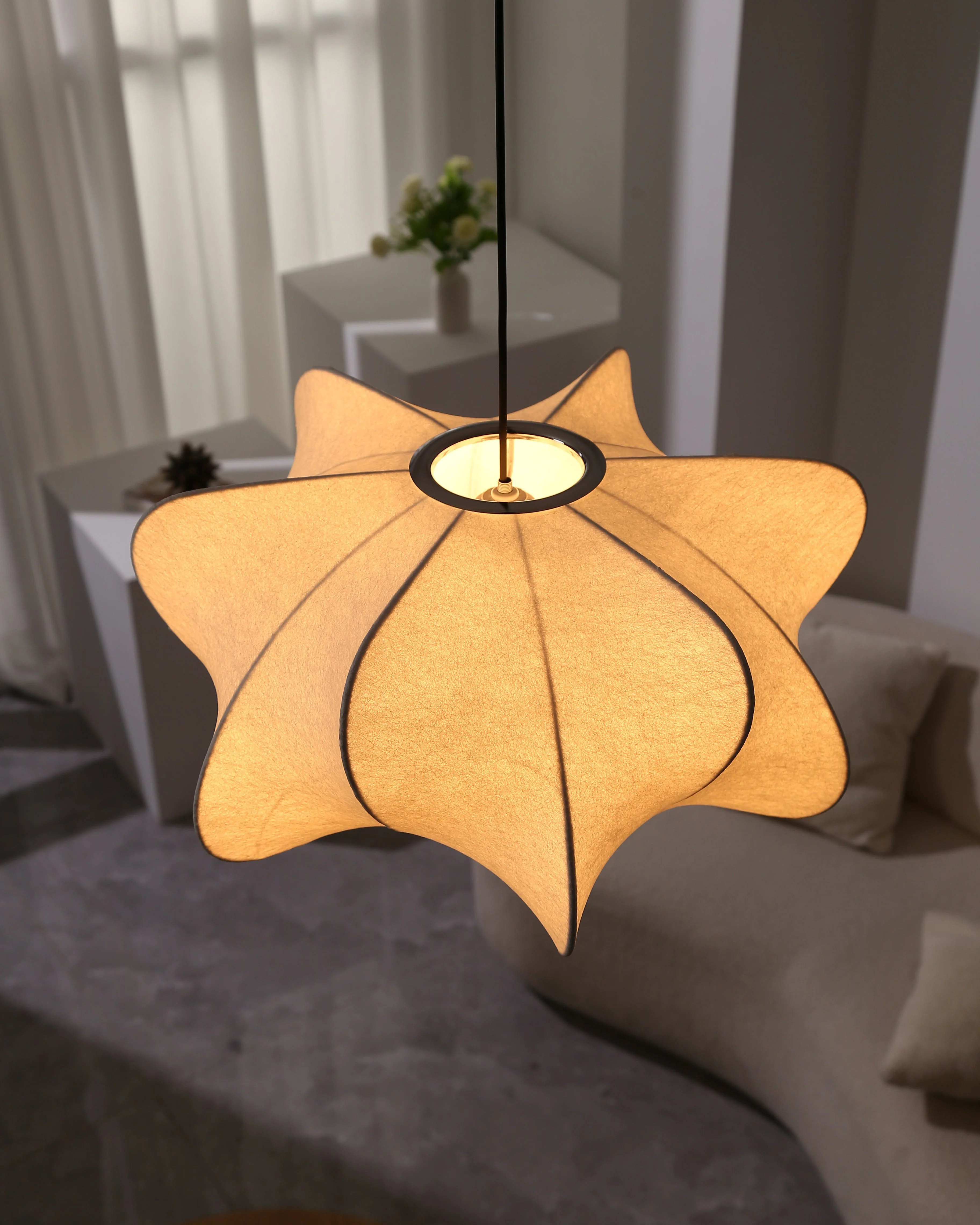 WOMO Silk Pendant Lights-WM2966 - Image 9