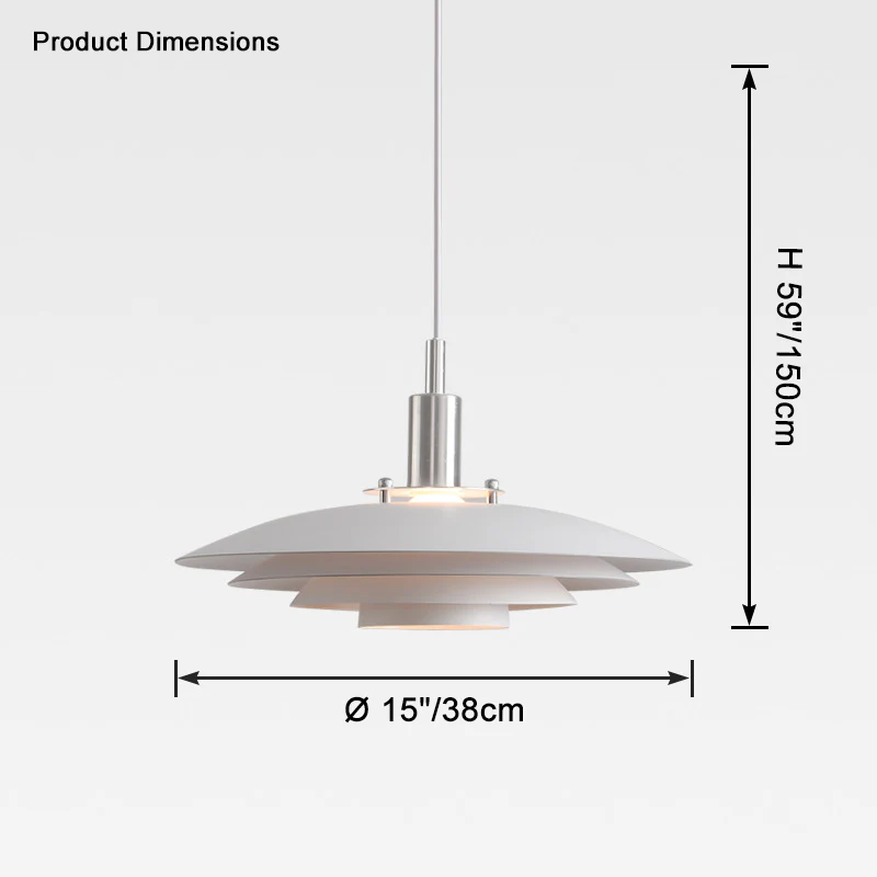 WOMO White Danish Designer Pendant Light-WM2656 - Image 12