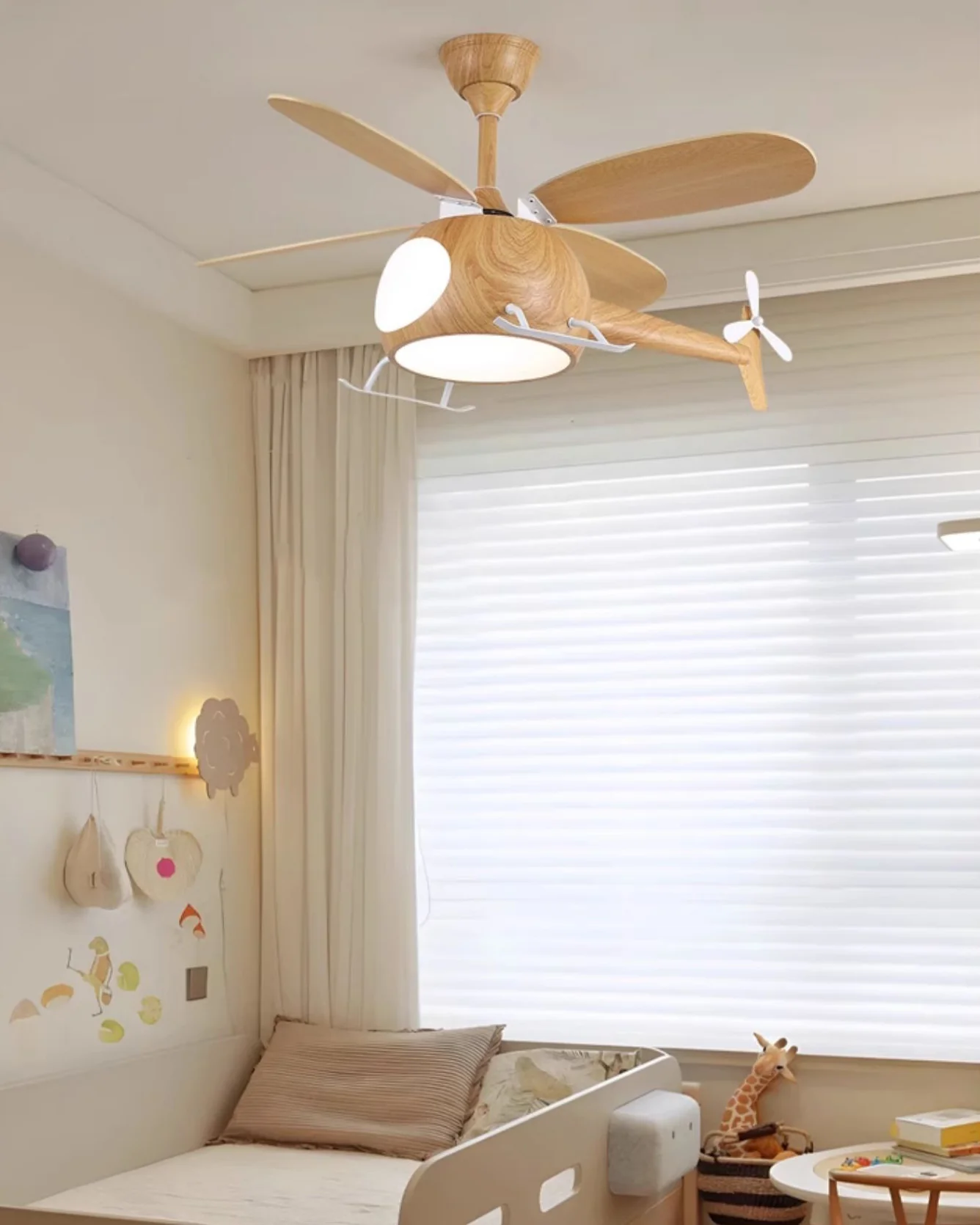 WOMO Airplane Children Ceiling Fan Lamp- WM5264 - Image 2