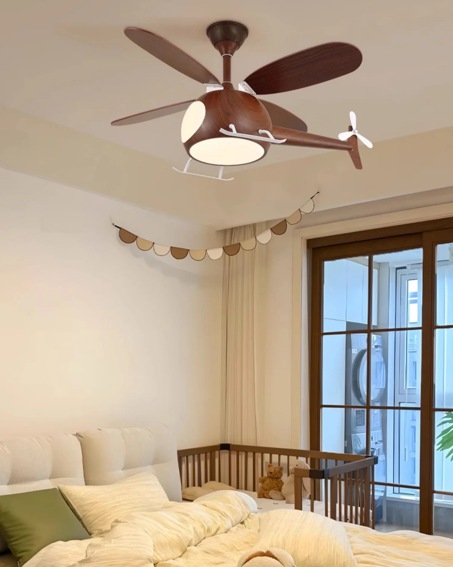 WOMO Airplane Children Ceiling Fan Lamp- WM5264 - Image 3