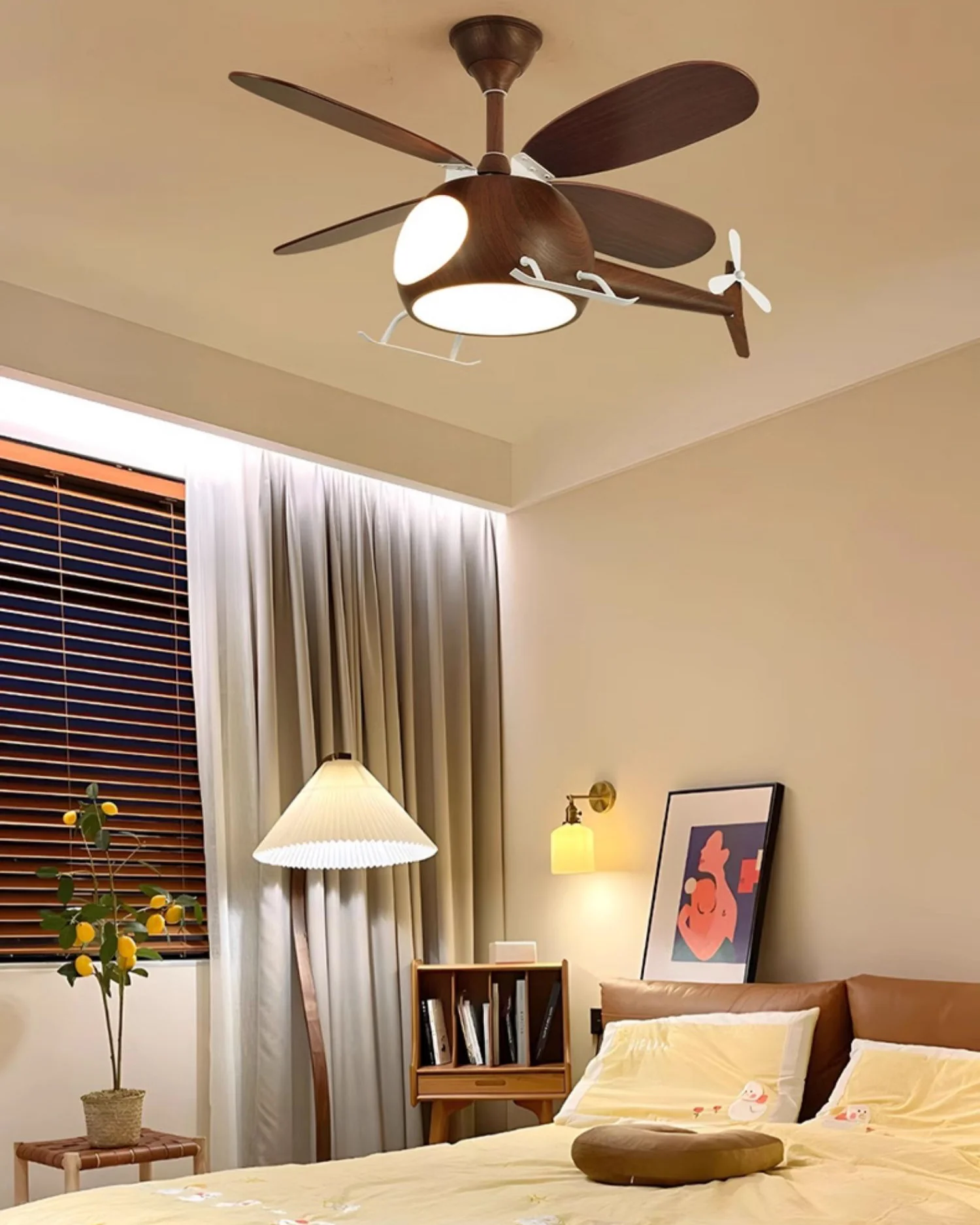 WOMO Airplane Children Ceiling Fan Lamp- WM5264 - Image 4