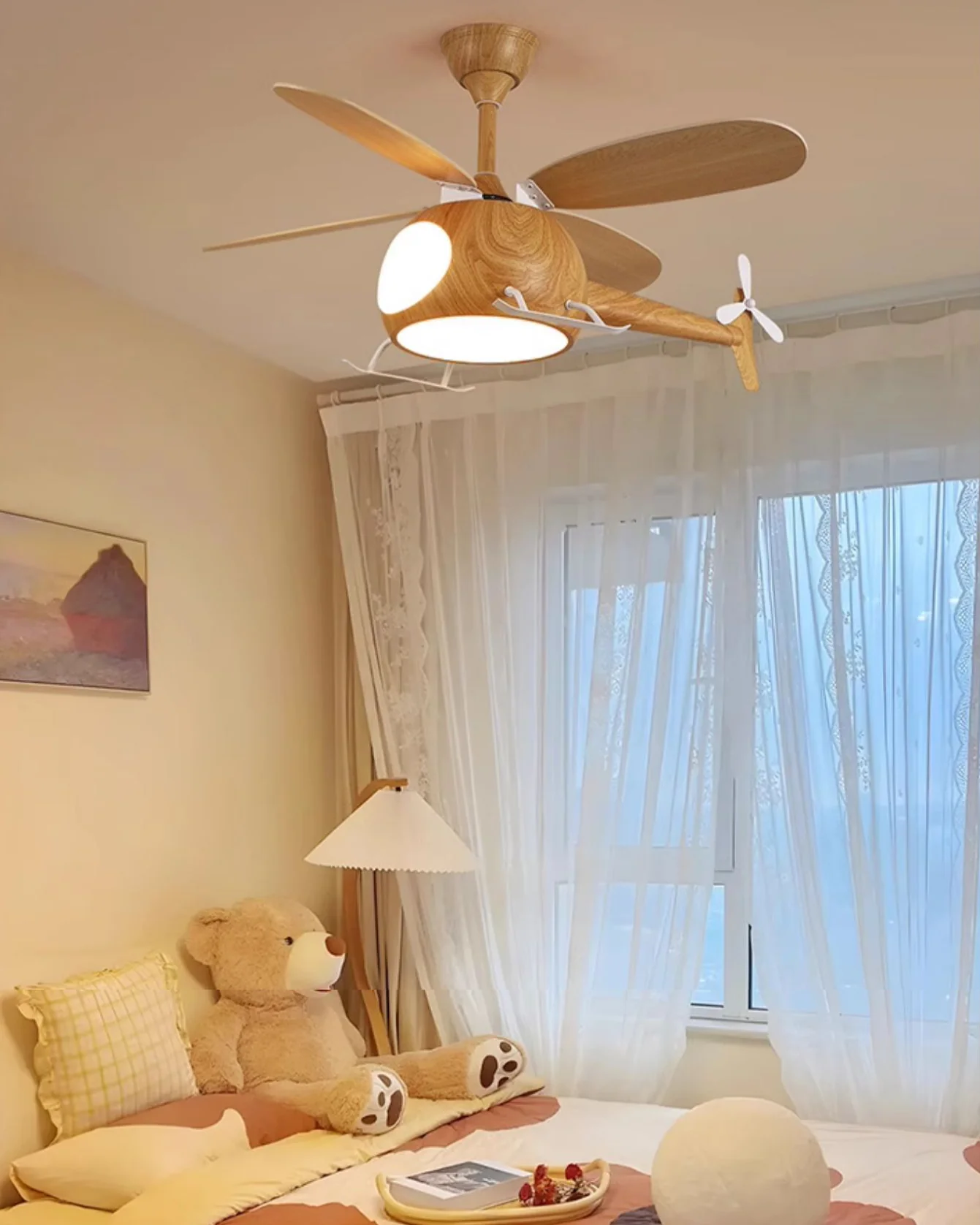 WOMO Airplane Children Ceiling Fan Lamp- WM5264 - Image 5