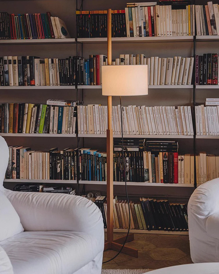 WOMO Wood Fabric Shaded Floor Lamp-WM7101 - Image 8