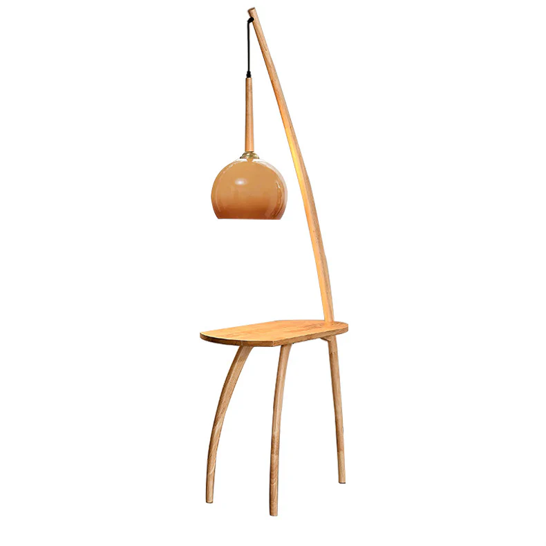 WOMO Hanging Wood Floor Lamp with Table-WM7130 - Image 27