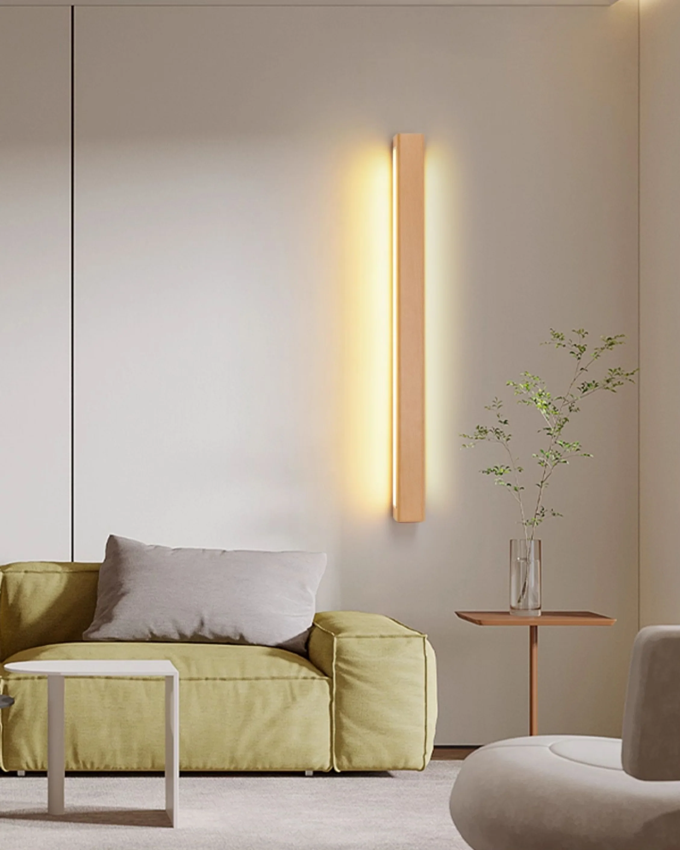 WOMO Wood Linear Wall Sconce-WM6126 - Image 10