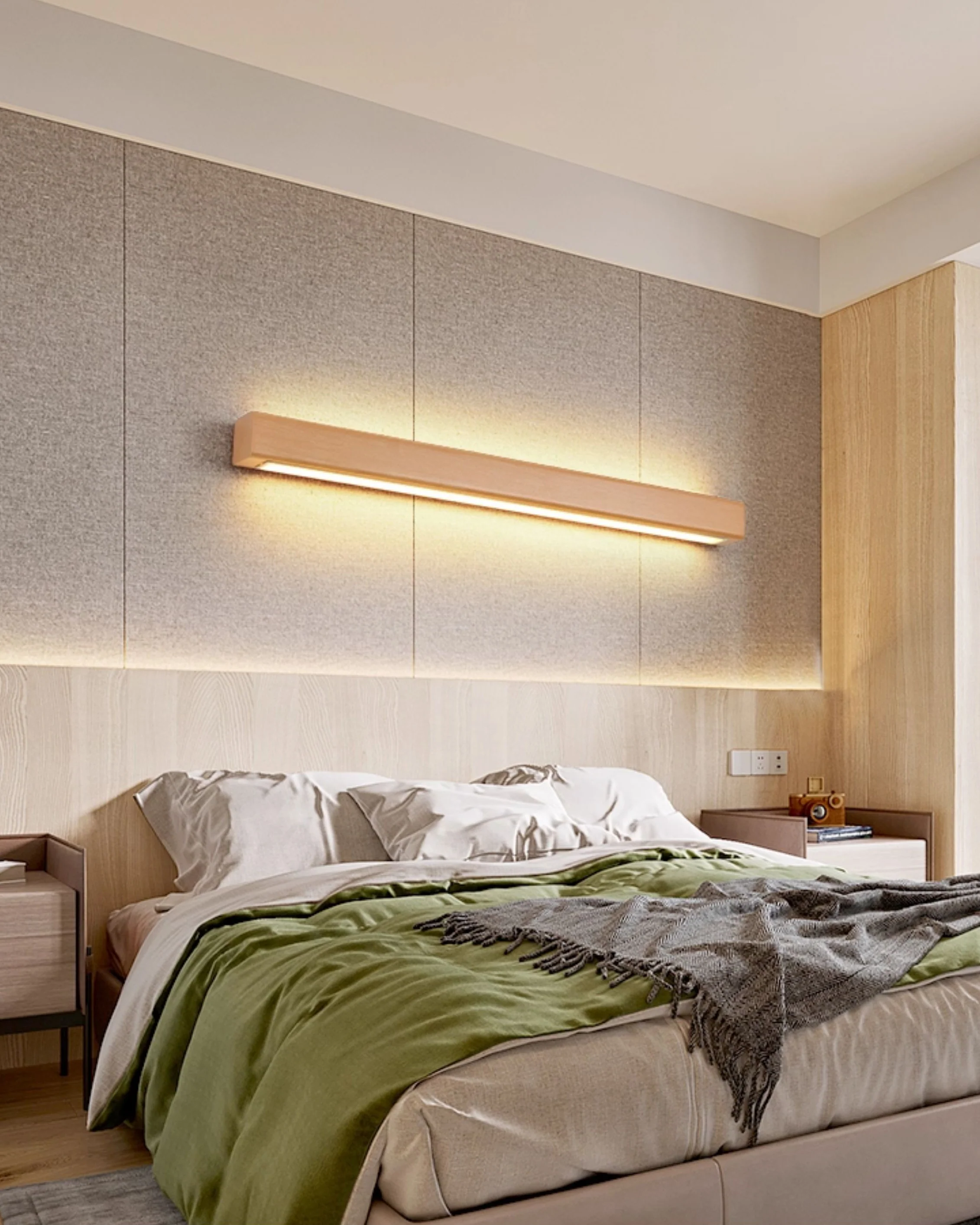WOMO Wood Linear Wall Sconce-WM6126 - Image 11
