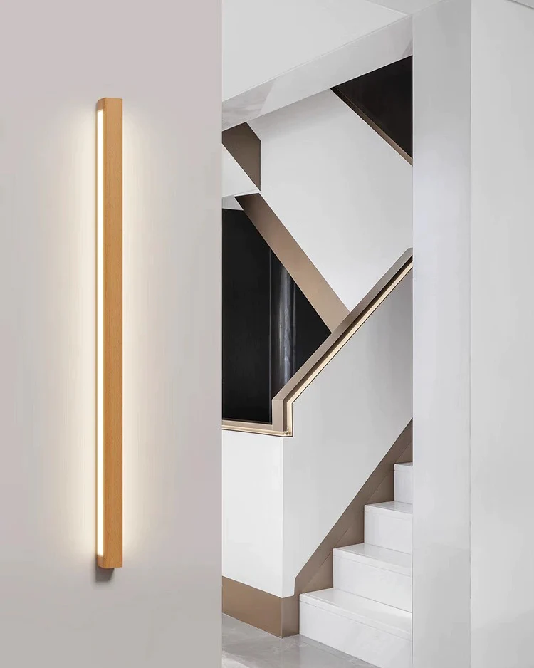WOMO Wood Linear Wall Sconce-WM6126 - Image 2