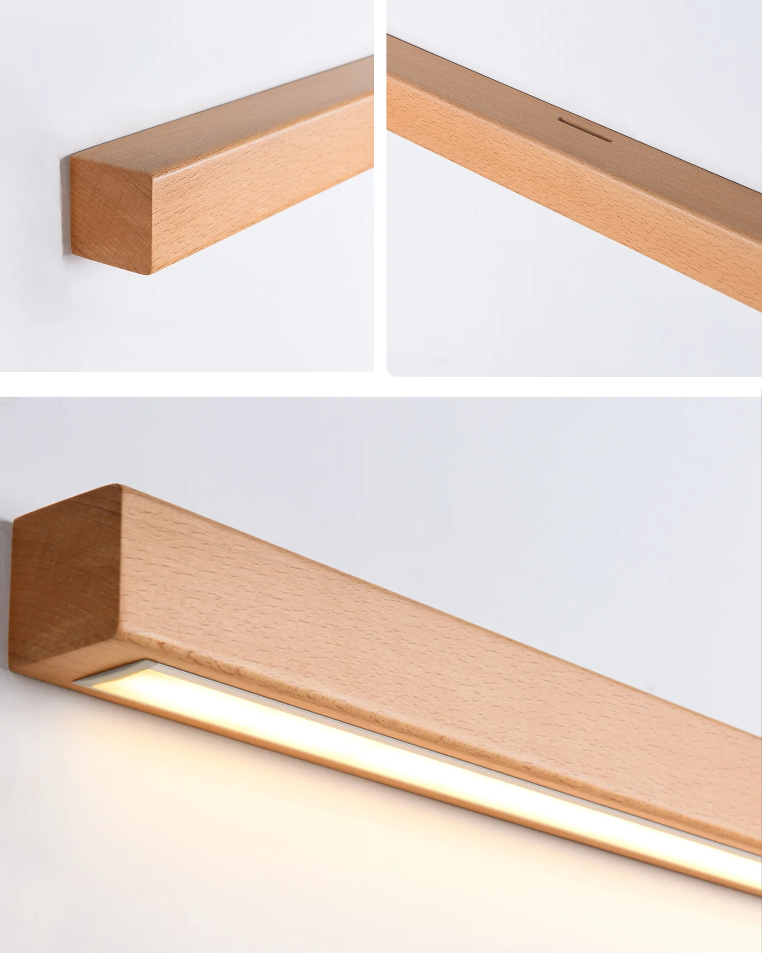 WOMO Wood Linear Wall Sconce-WM6126 - Image 26