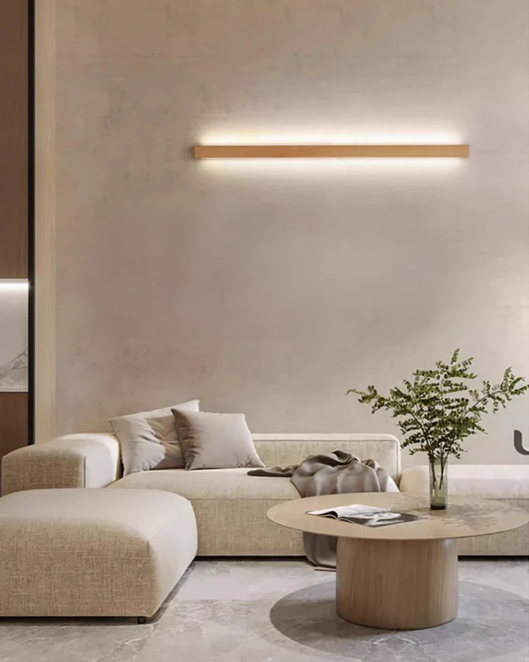 WOMO Wood Linear Wall Sconce-WM6126 - Image 3