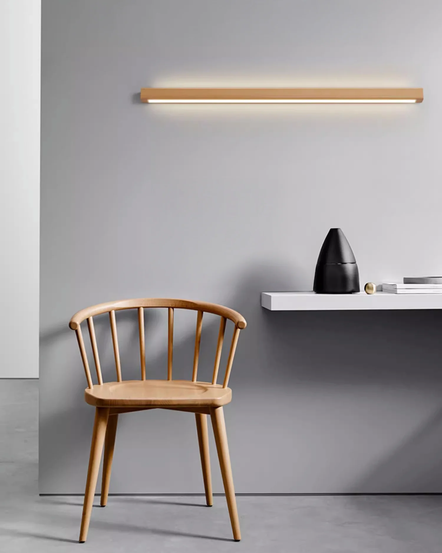 WOMO Wood Linear Wall Sconce-WM6126 - Image 4