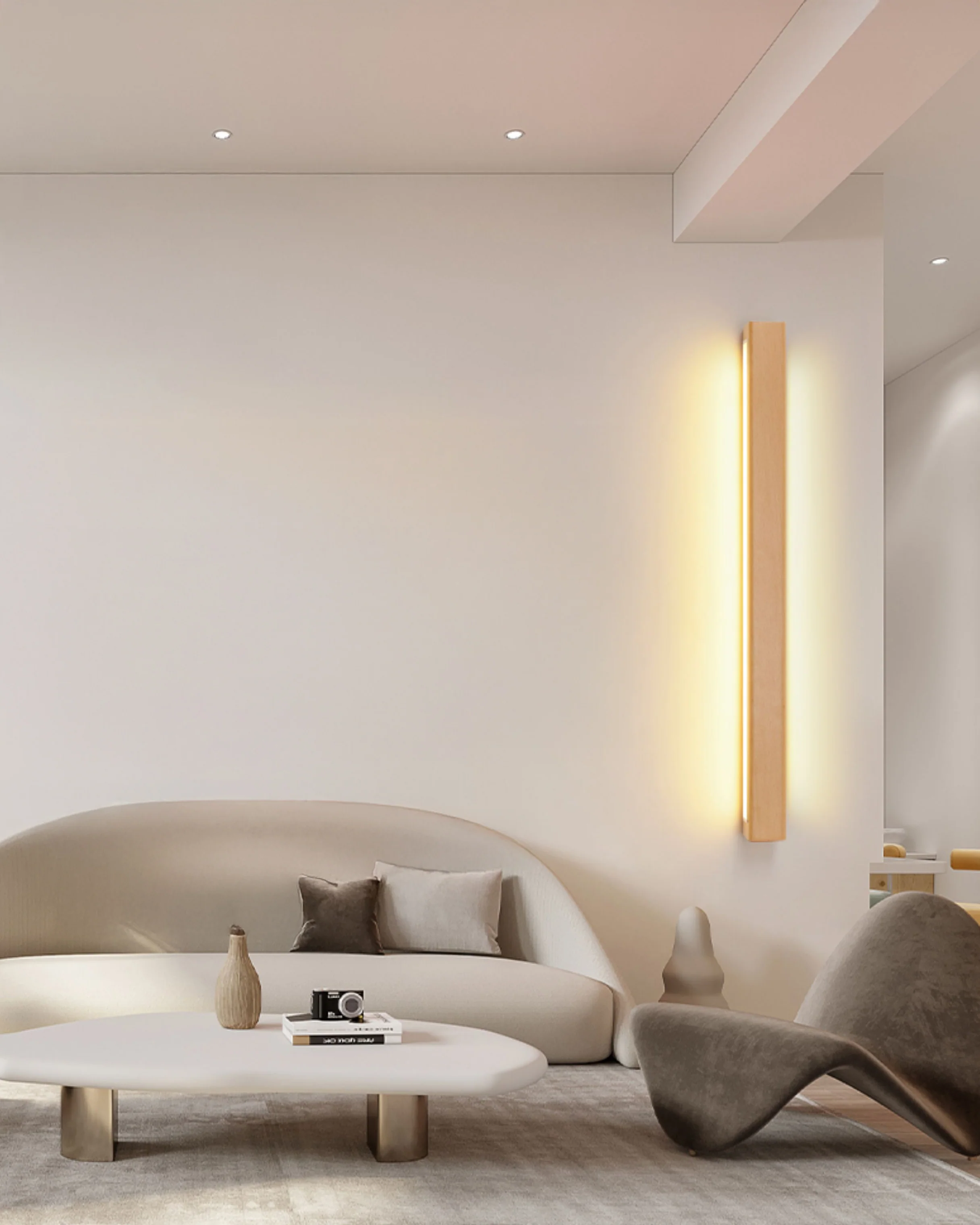 WOMO Wood Linear Wall Sconce-WM6126 - Image 8
