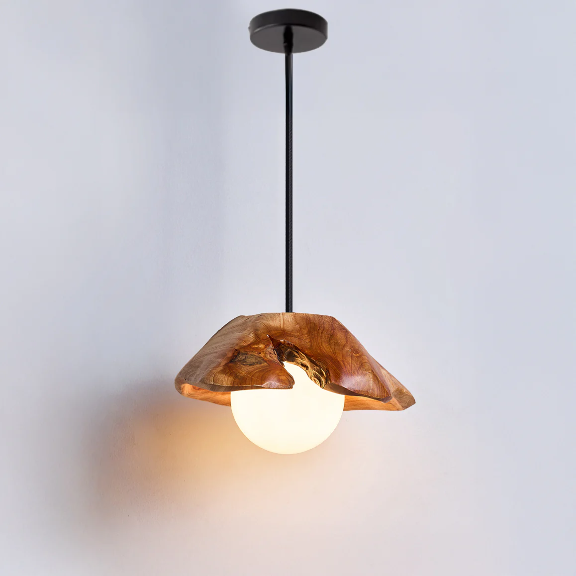 WOMO Wood Shaded Pendant Light-WM3062 - Image 8